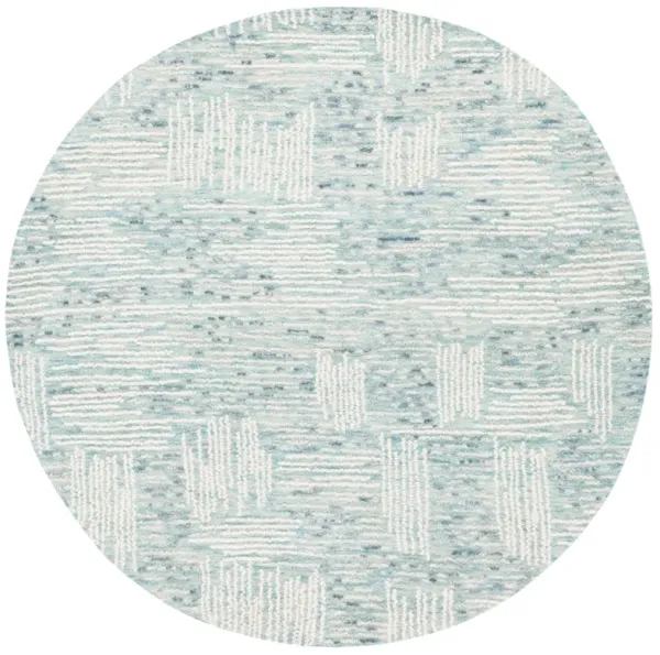 ABSTRACT Hand Tufted 6' x 6' Round area rug