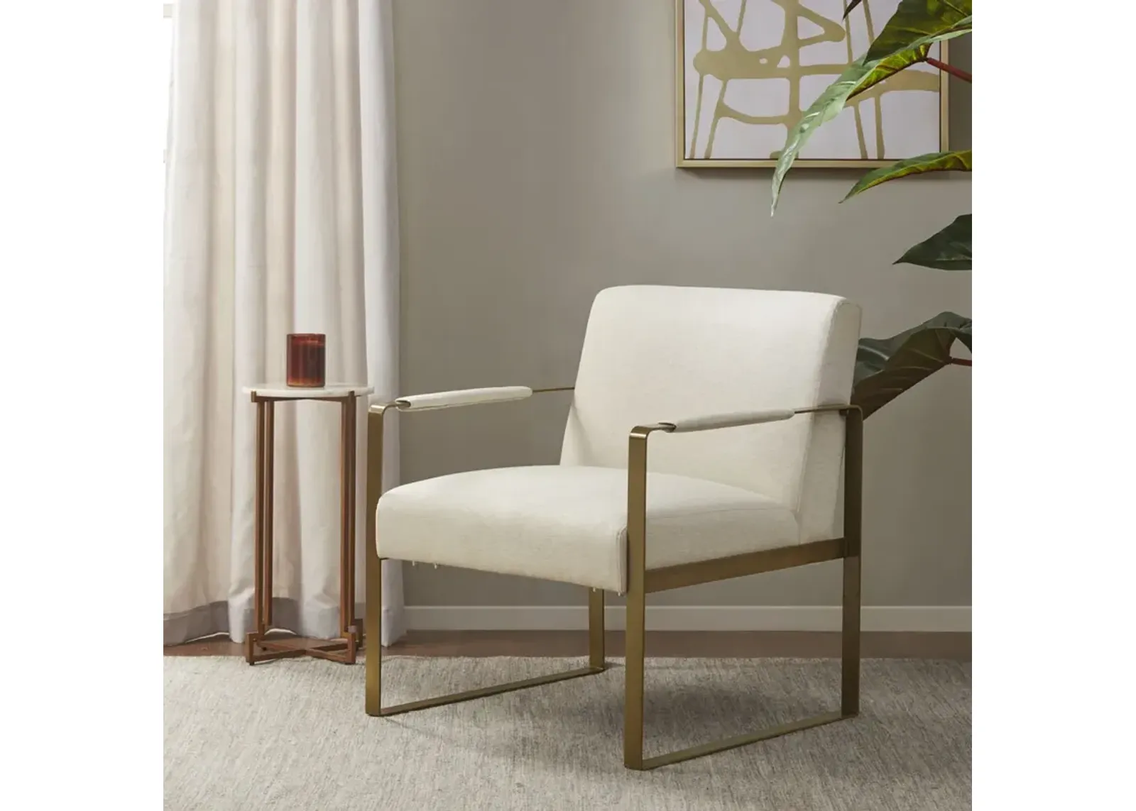 Martha Stewart Jayco Cream Accent Chair