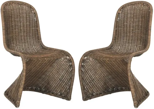 TANA WICKER SIDE CHAIR - Set of 2