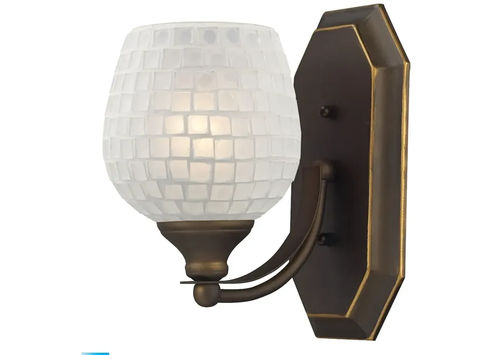 Mix and Match Vanity 5" Wide 1-Light Vanity Light - Aged Bronze