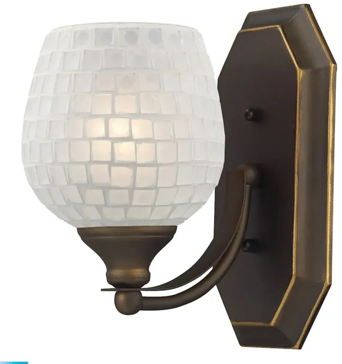 Mix and Match Vanity 5" Wide 1-Light Vanity Light - Aged Bronze