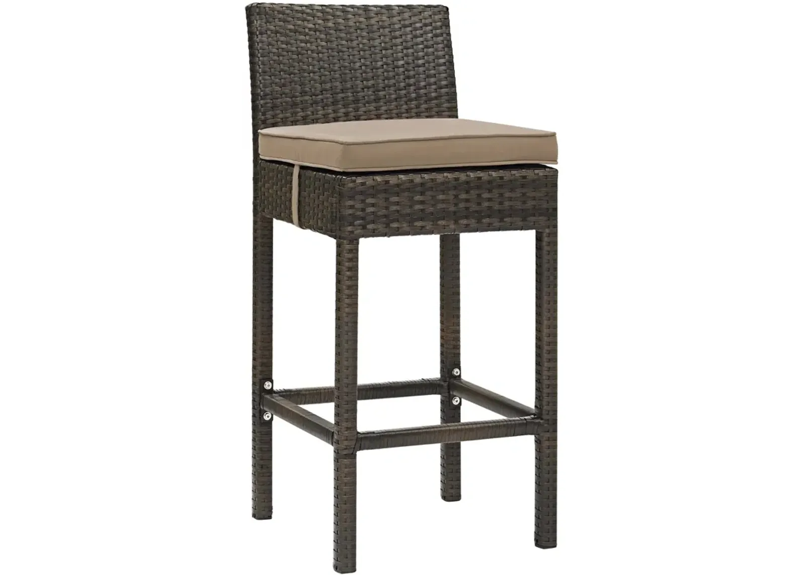 Conduit Outdoor Patio Wicker Rattan Bar Stool