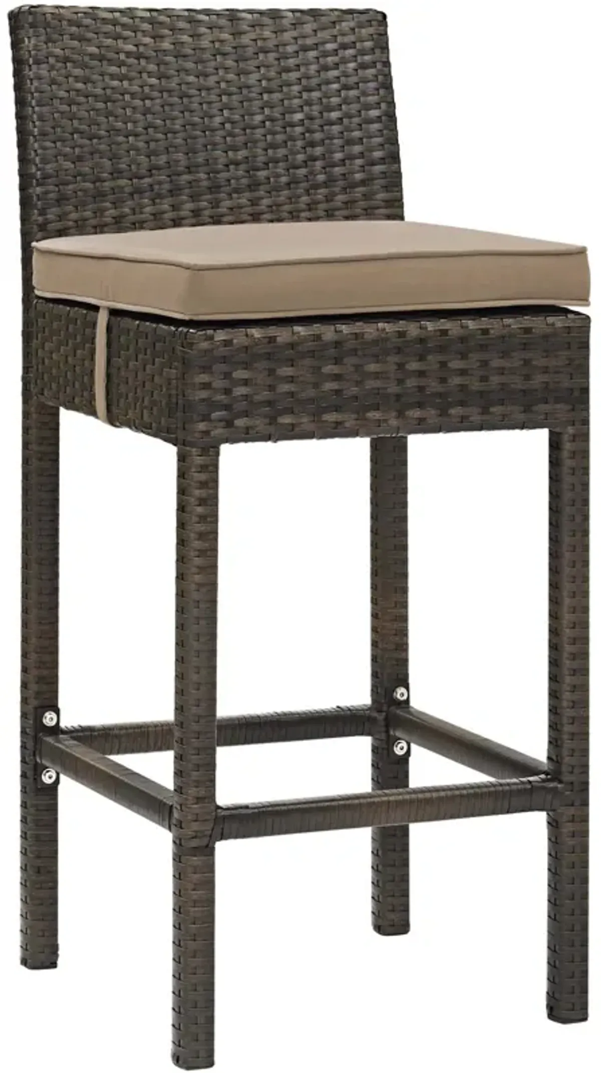 Conduit Outdoor Patio Wicker Rattan Bar Stool