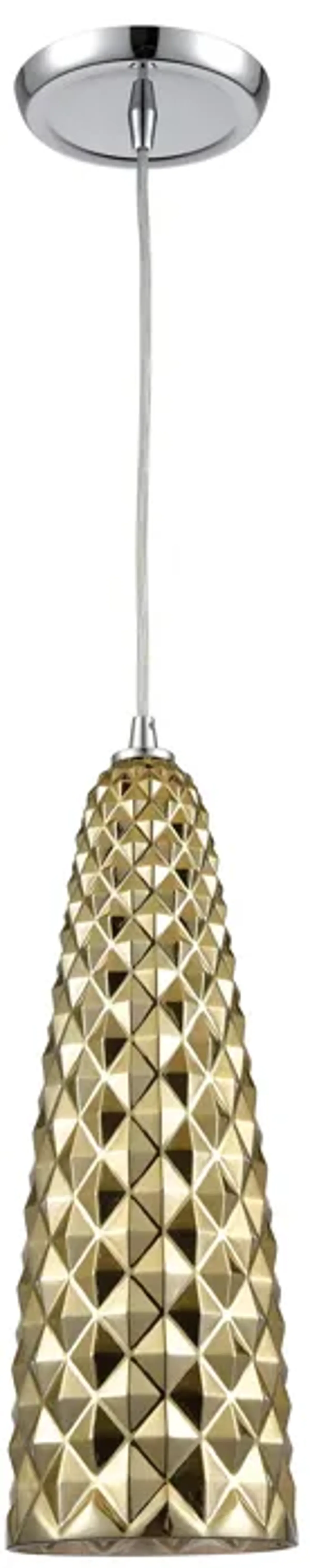 Glitzy 5" Wide 1-Light Mini Pendant - Polished Chrome