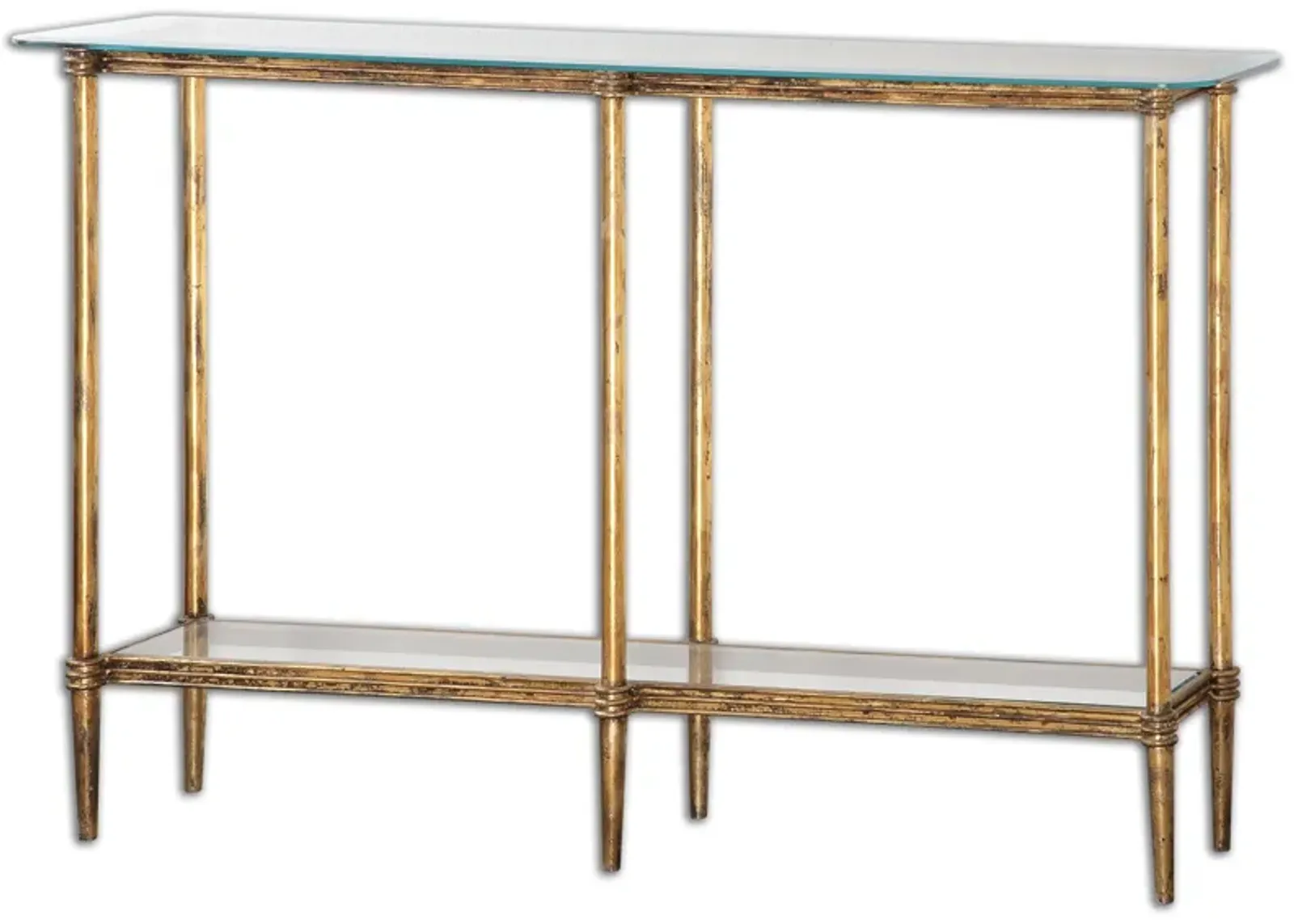 Elenio Glass Console Table