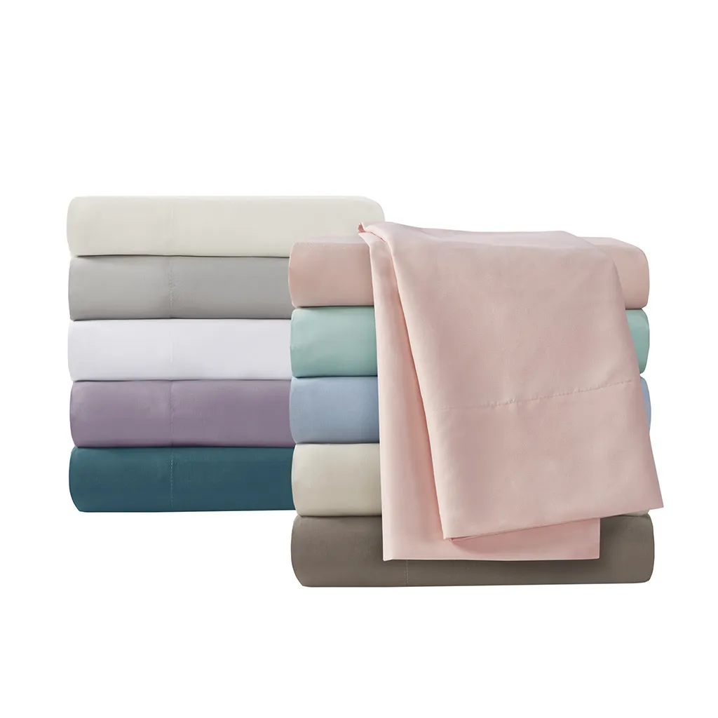 Madison Park 3M Microcell Blush Luxurious Brushed Microfiber Deep Pocket Sheet Set