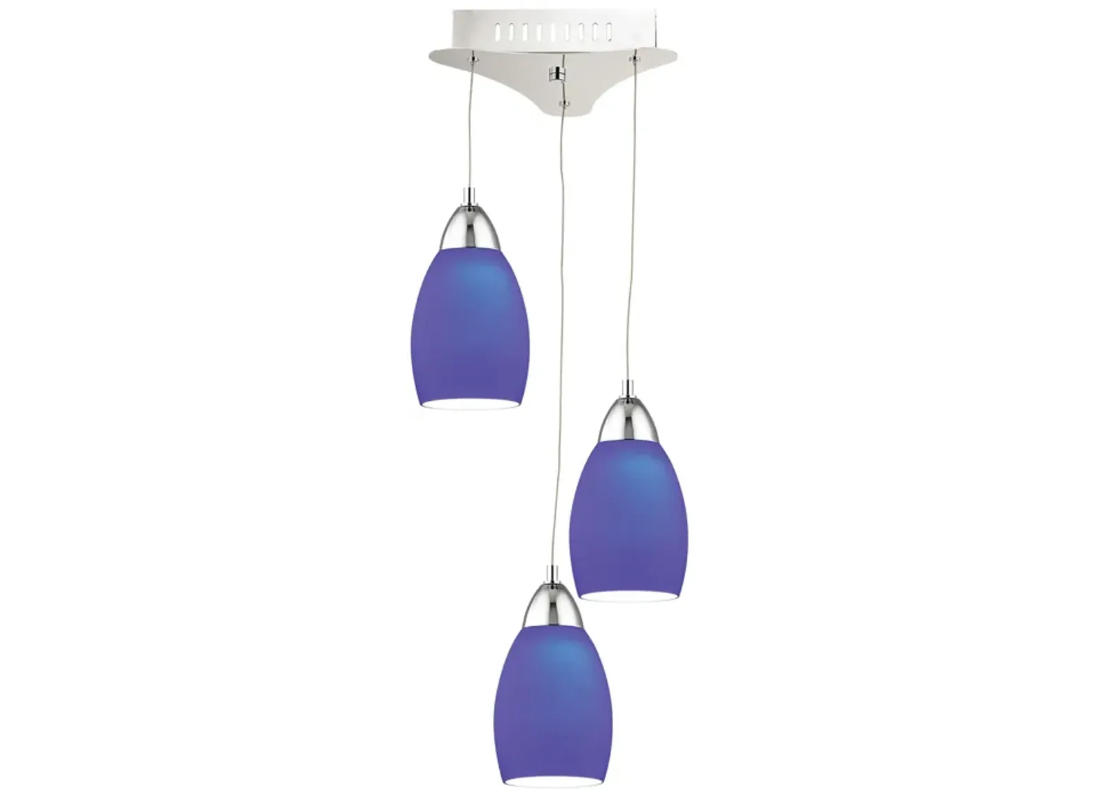 Buro 9" Wide 3-Light Mini Pendant - Chrome