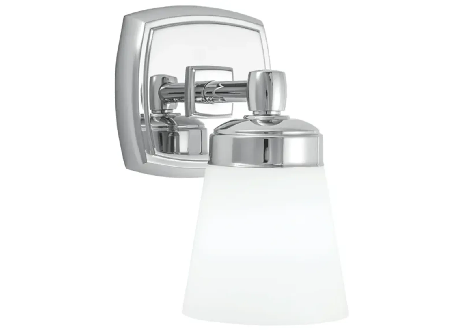 Soft Square Indoor Wall Sconce - Chrome