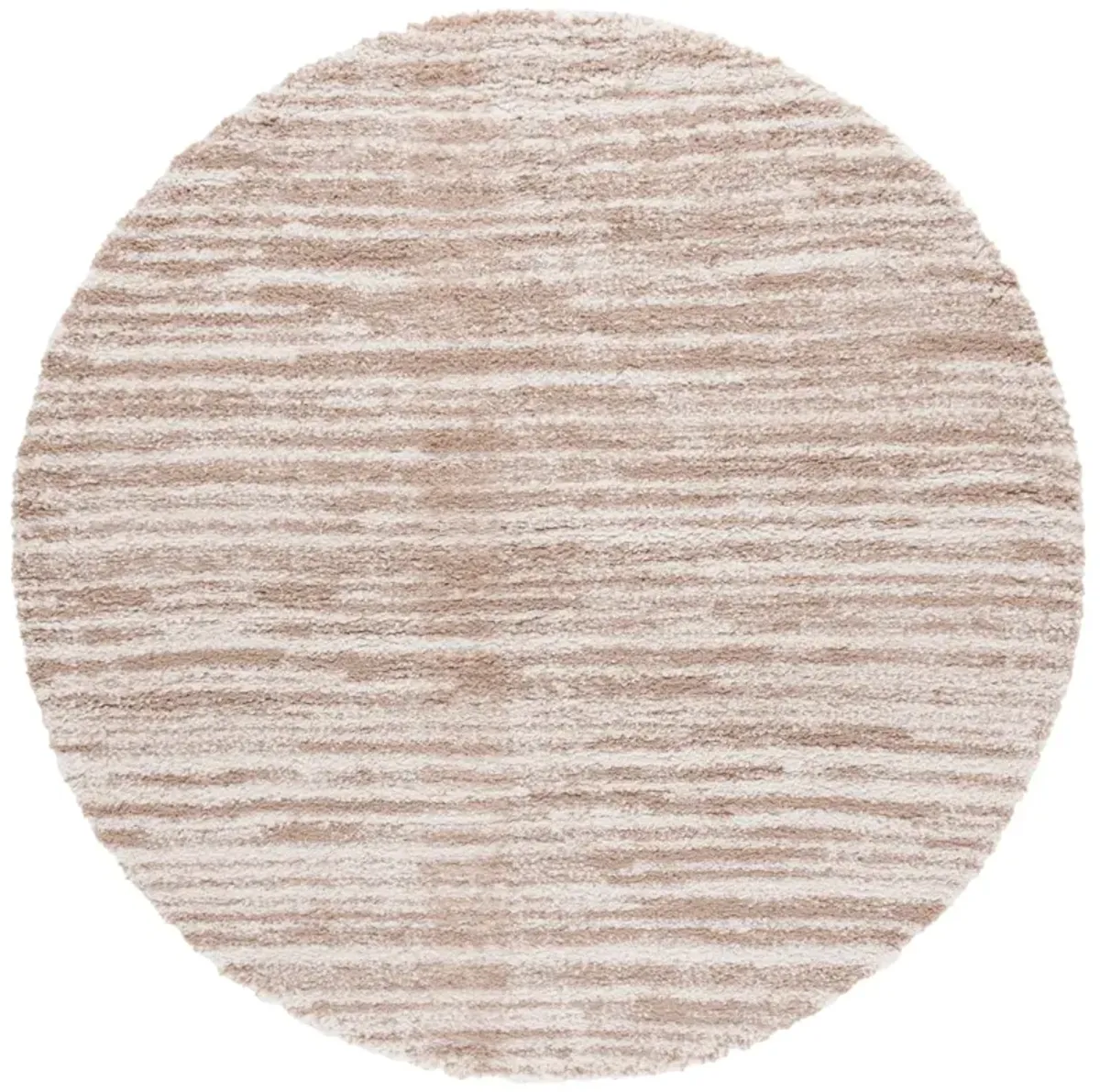 RUMI SHAG 110 BEIGE  6'-7' x 6'-7' Round Round Rug