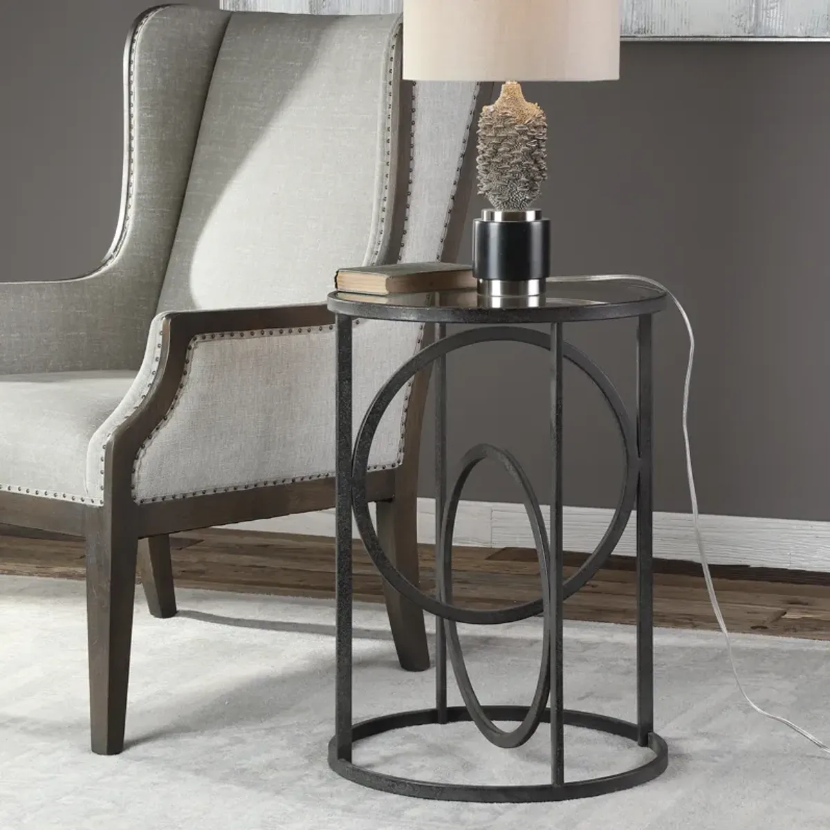 Lucien Iron Accent Table