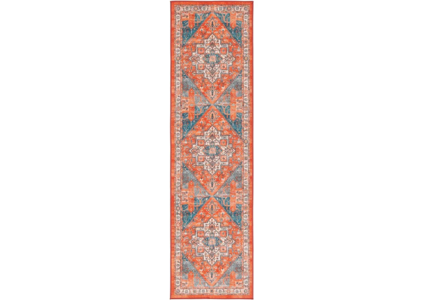 JOURNEY 101 RUST  2'-2' x 8' Runner Rug