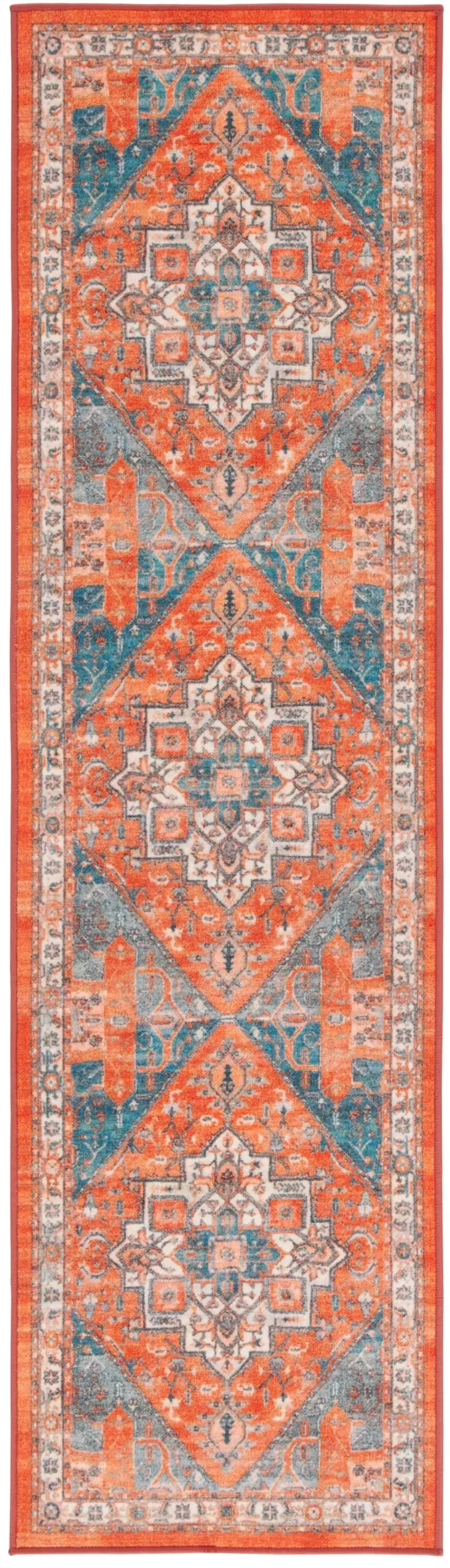 JOURNEY 101 RUST  2'-2' x 8' Runner Rug