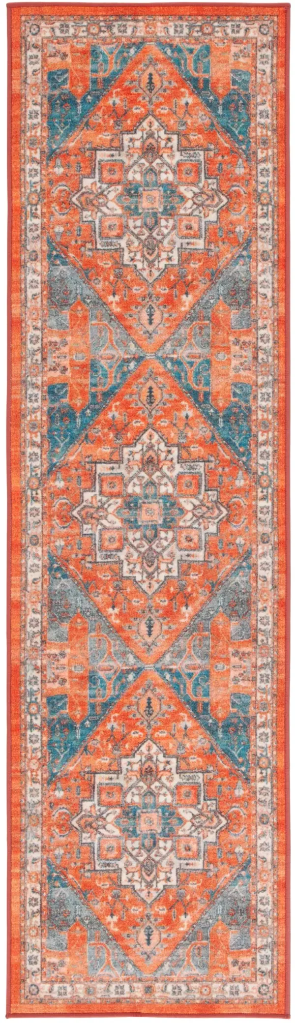 JOURNEY 101 RUST  2'-2' x 8' Runner Rug