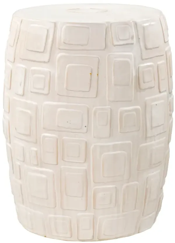 Cambeck Accent Stool - White