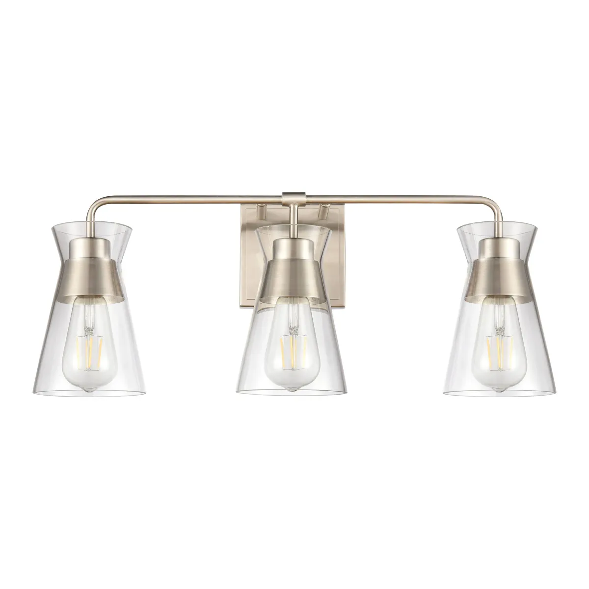 Brookville 22" Wide 3-Light Vanity Light - Satin Nickel