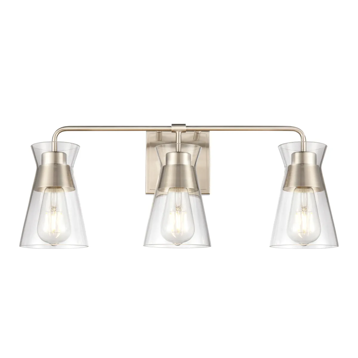 Brookville 22" Wide 3-Light Vanity Light - Satin Nickel