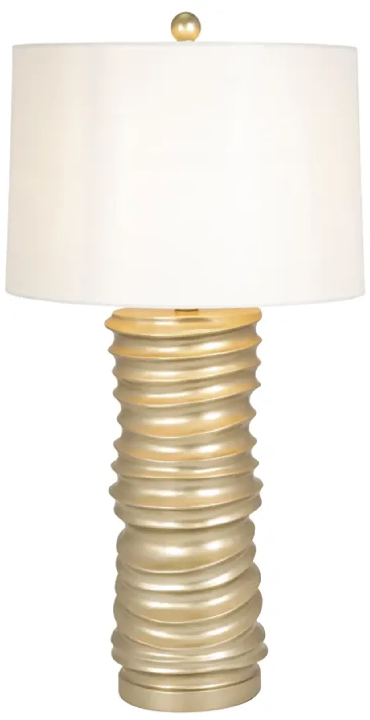 Resin 28" Stacking Rings Table Lamp, Champagne