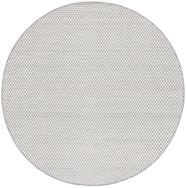 VERMONT 906 GREY  6' x 6' Round Round Rug