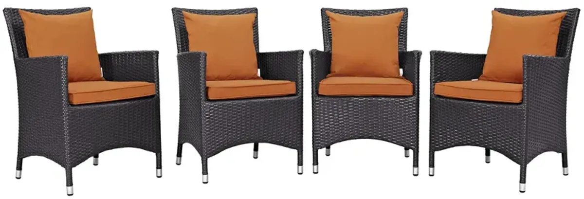 Convene 4 Piece Outdoor Patio Dining Set