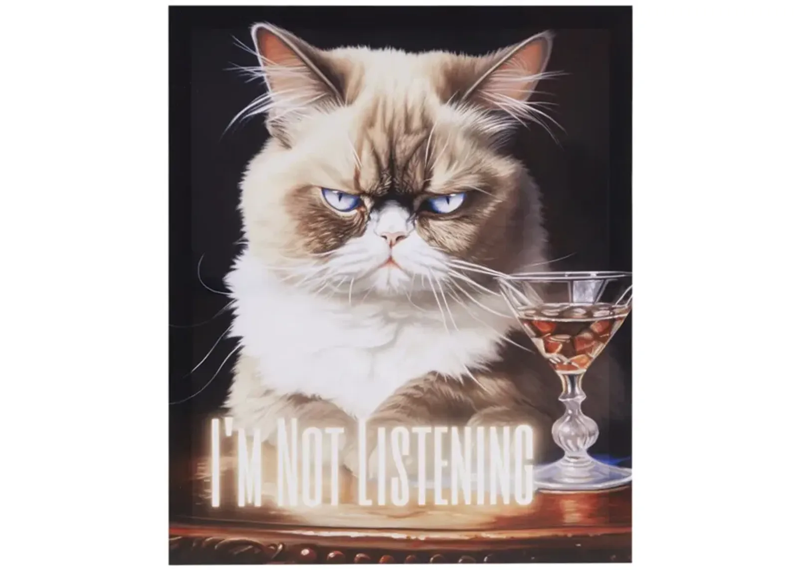 I'm Not Listening Canvas Wall Art