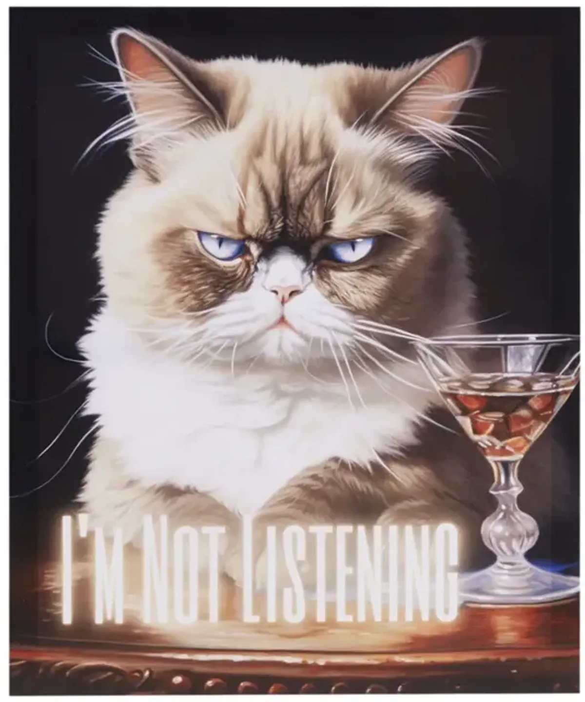 I'm Not Listening Canvas Wall Art