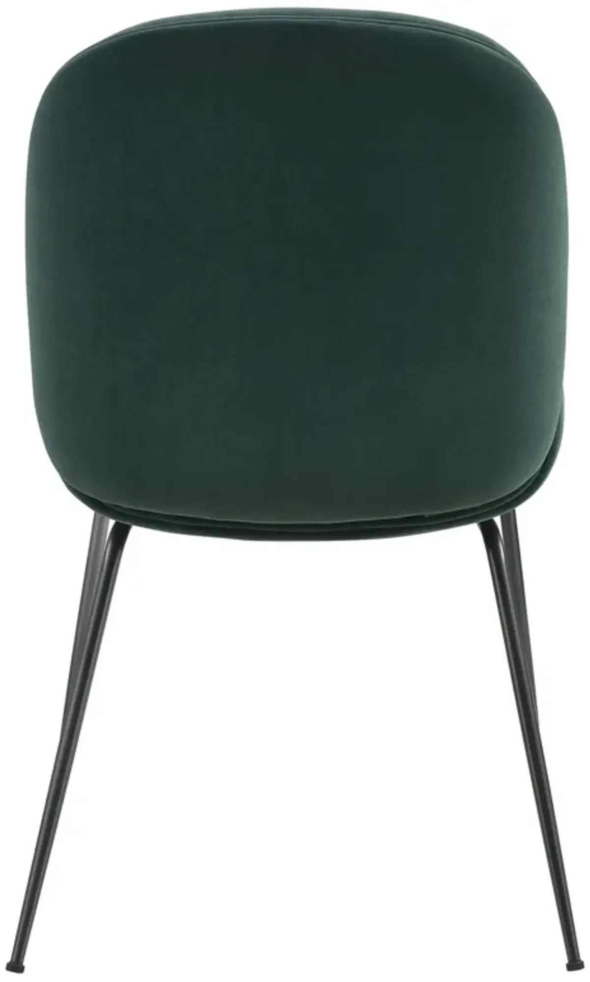 Lucy  Velvet Fabric Dining Side Chair, Gallery Dark Green  - Set of 2