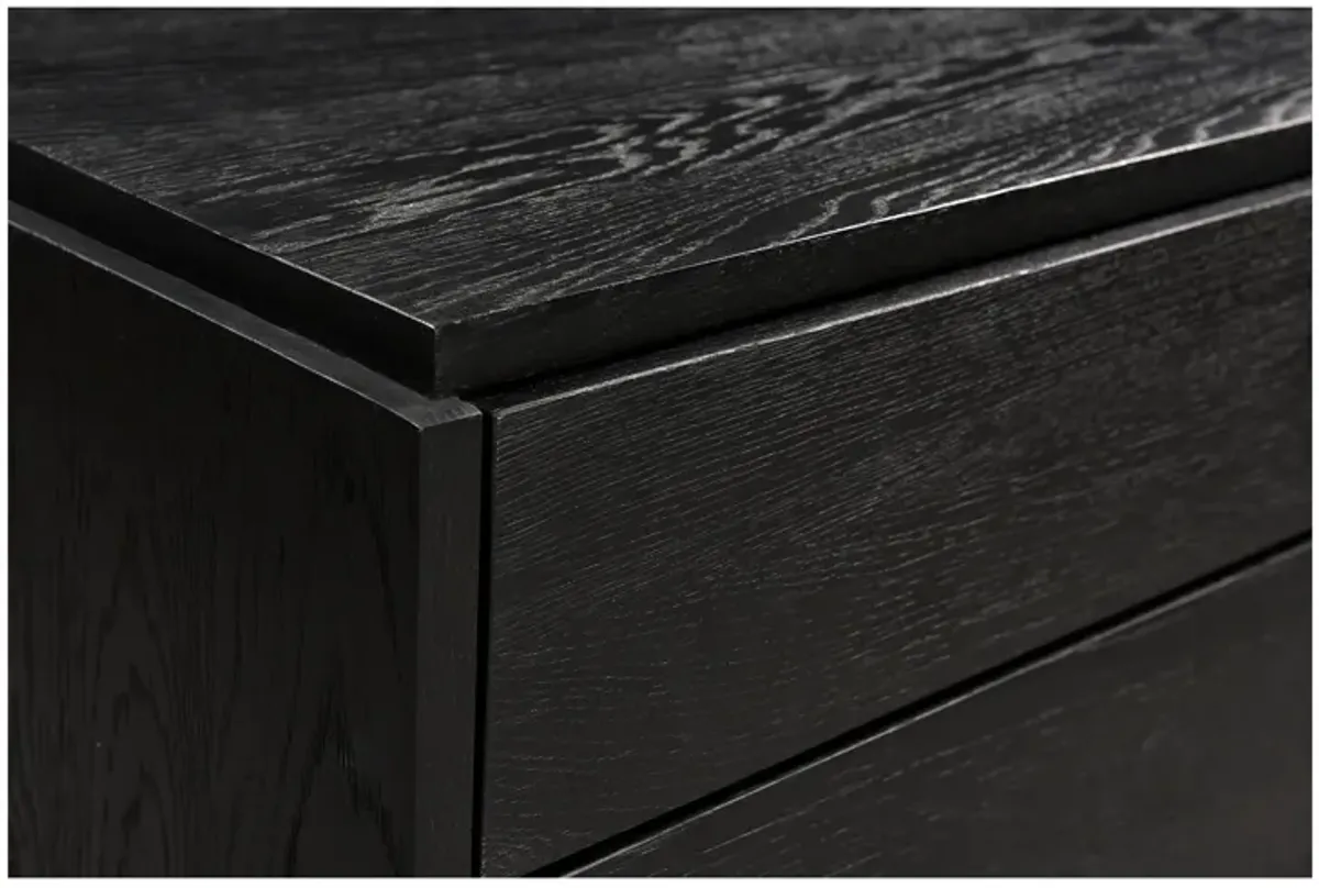 QUINTON 3 DRAWER NIGHTSTAND BLACK