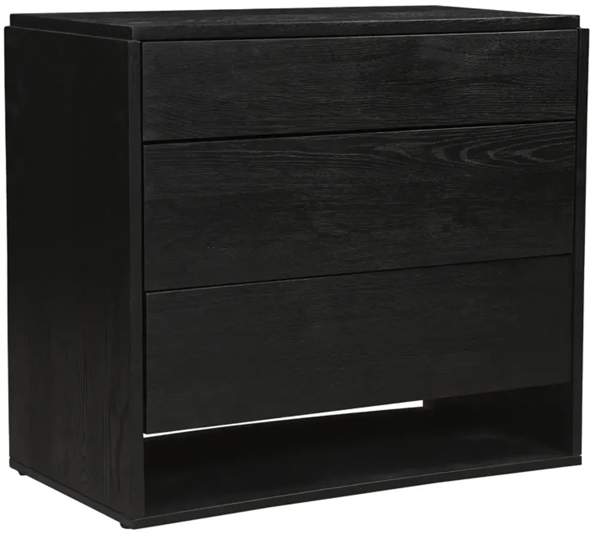 QUINTON 3 DRAWER NIGHTSTAND BLACK