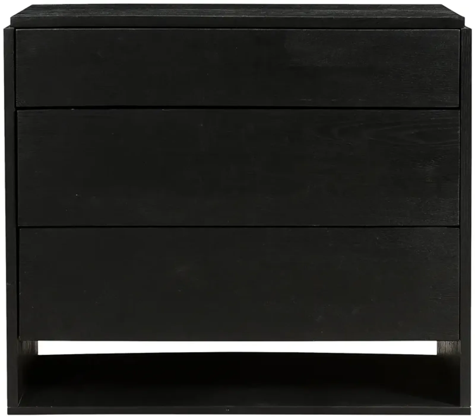 QUINTON 3 DRAWER NIGHTSTAND BLACK