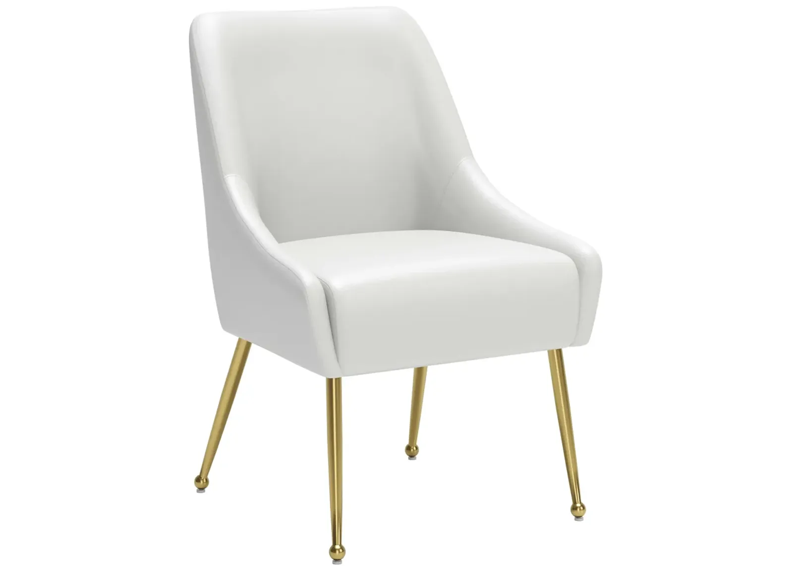 Maxine Dining Chair White & Gold