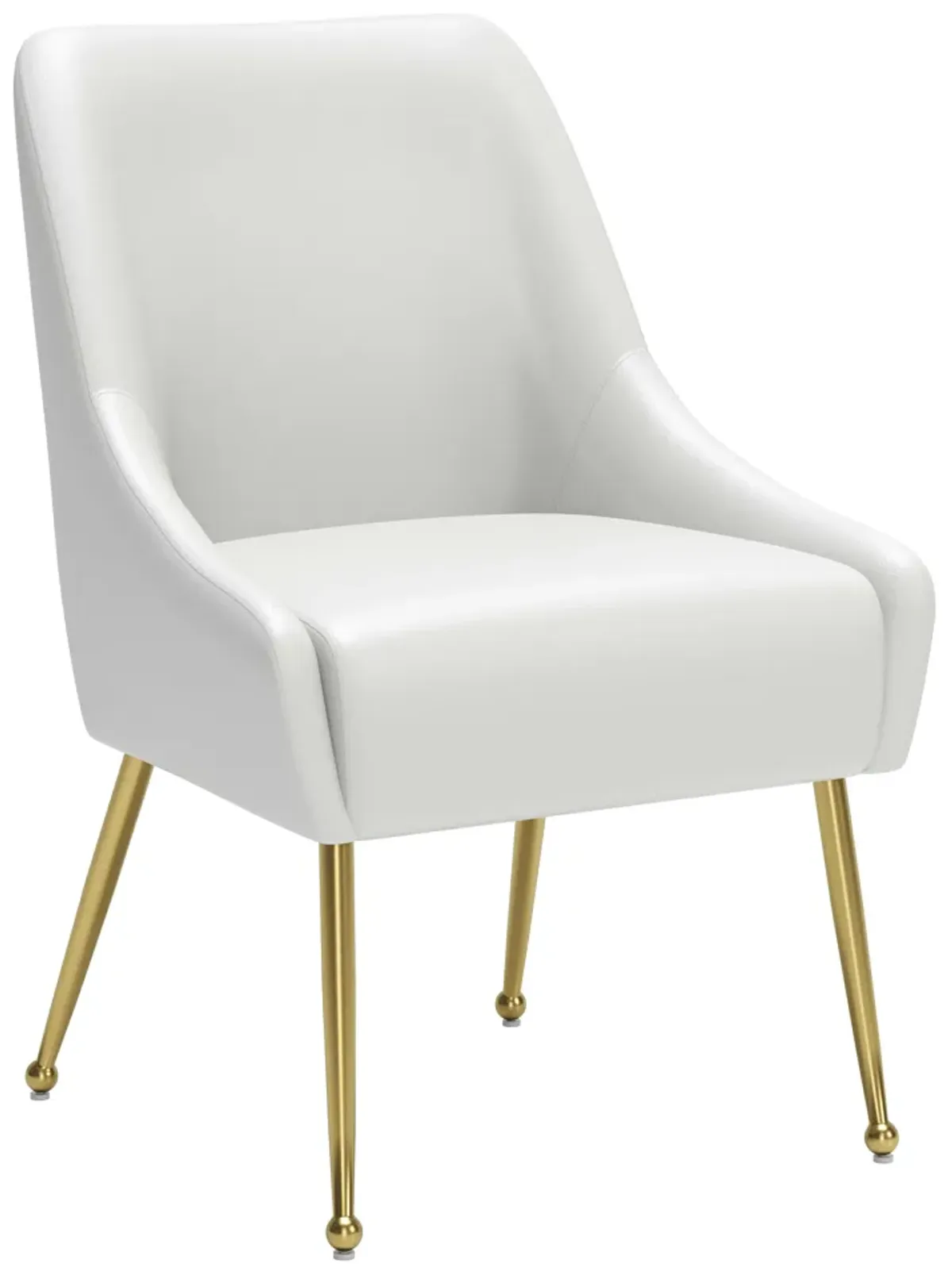 Maxine Dining Chair White & Gold