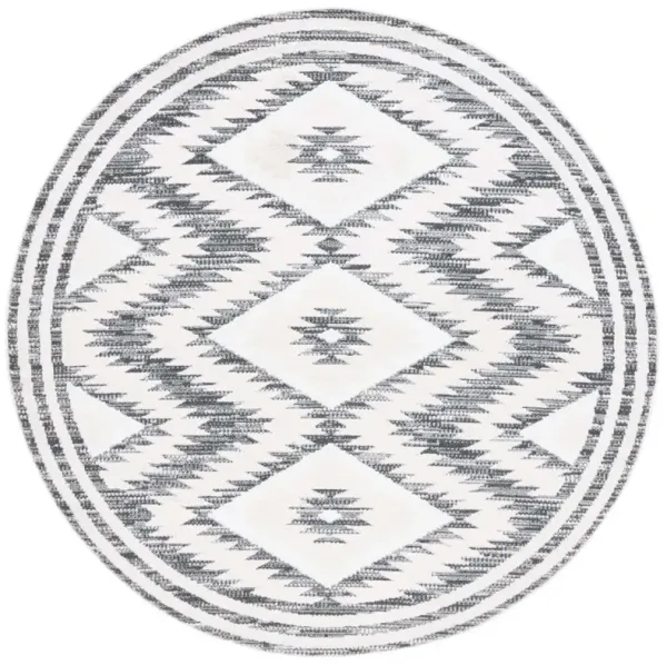 ALAMO 737 Grey 6'-7' X 6'-7' Round Round Rug