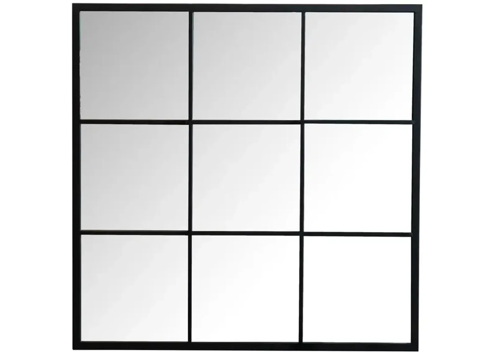 Aaron Square Window Pane Wall Mirror