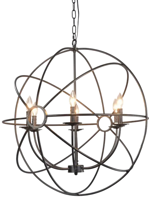 Derince Iron Chandelier Small