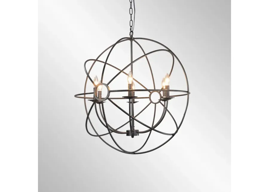 Derince Iron Chandelier Small