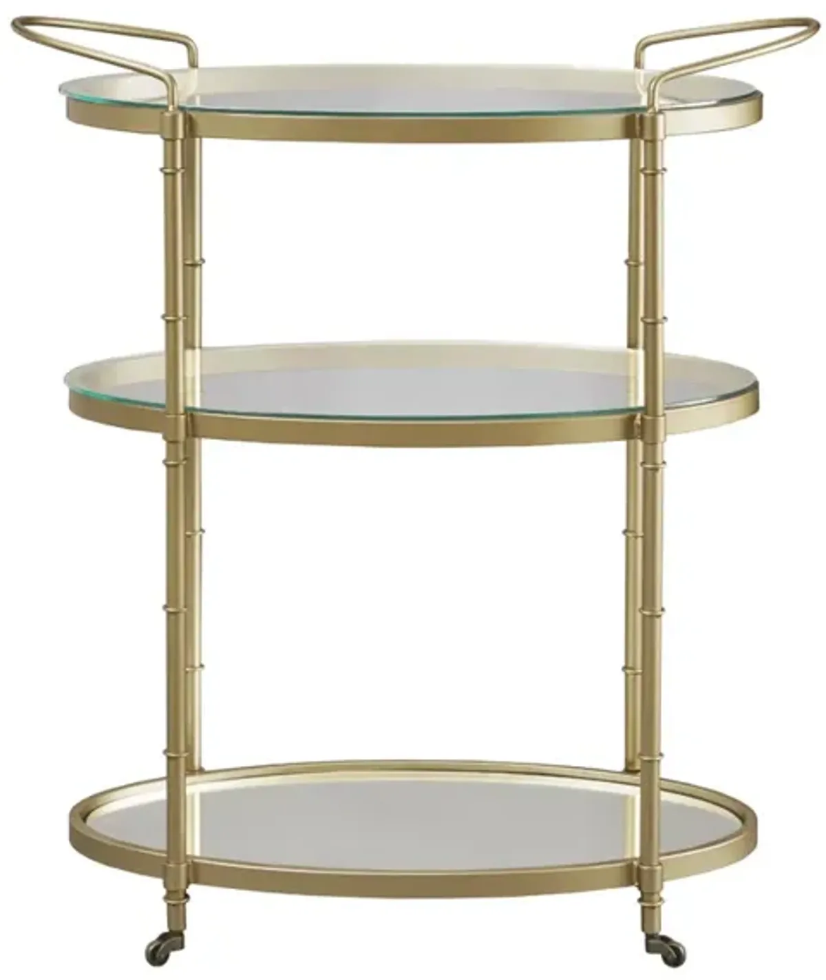 Madison Park Signature Lauren Antique Gold Bar Cart