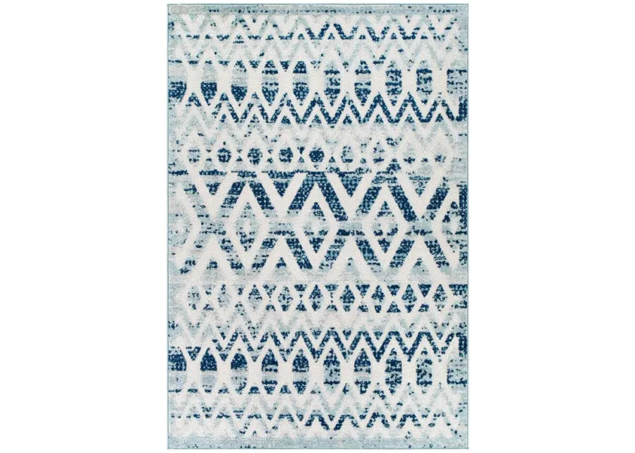 Reflect Tamako Diamond and Chevron Moroccan Trellis 5x8 Indoor / Outdoor Area Rug