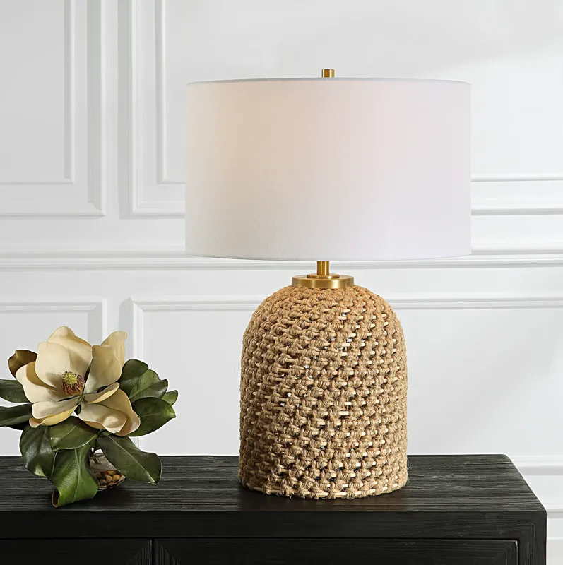 Kendari Rope & Rattan Table Lamp