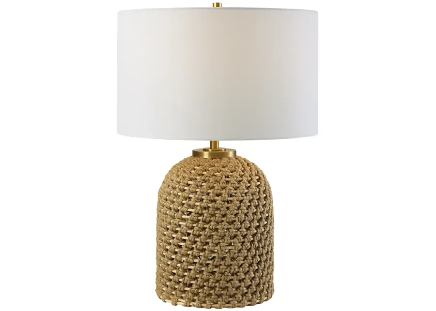 Kendari Rope & Rattan Table Lamp