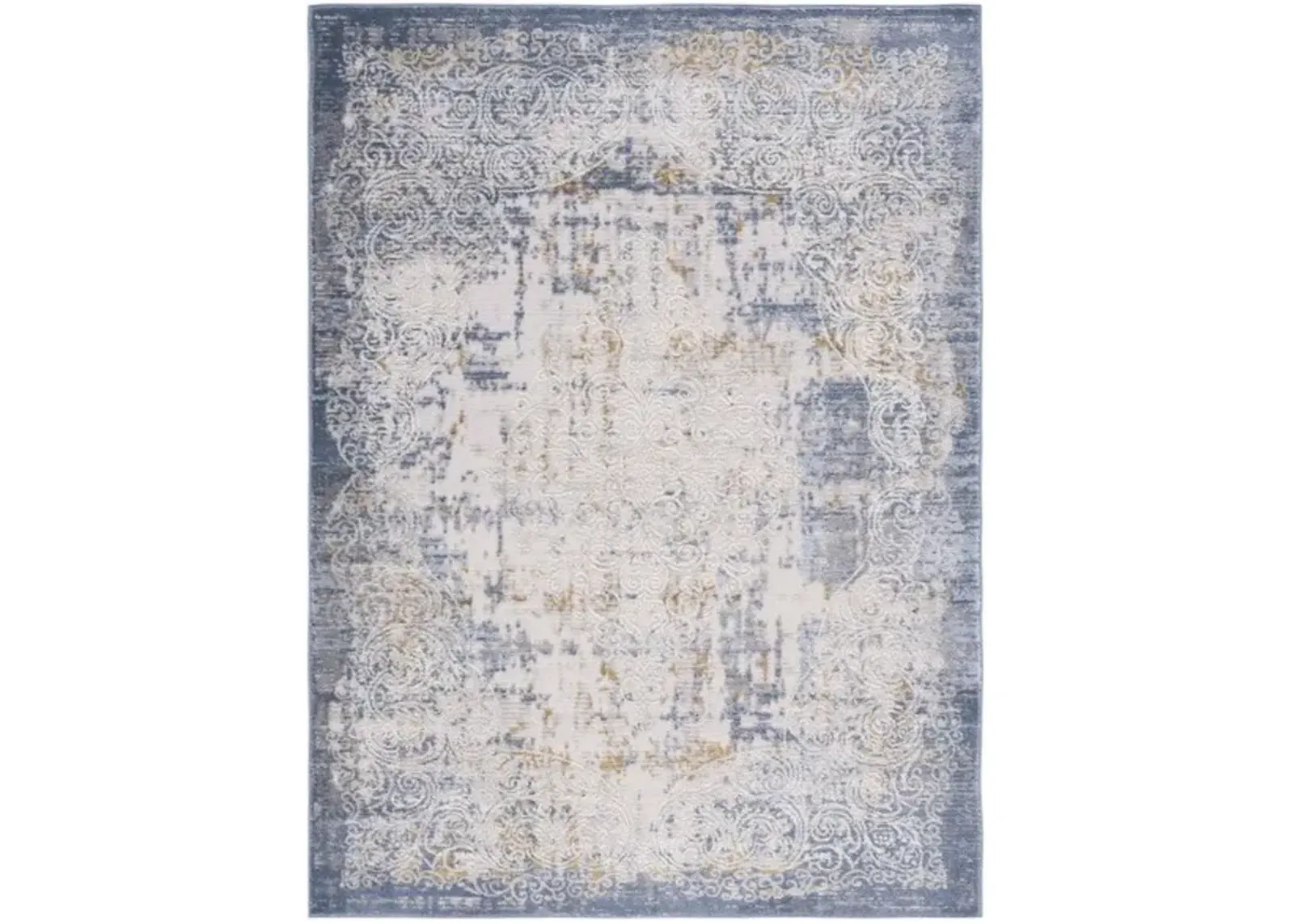 PALMA 322 Blue 8' X 10' Large Rectangle Rug