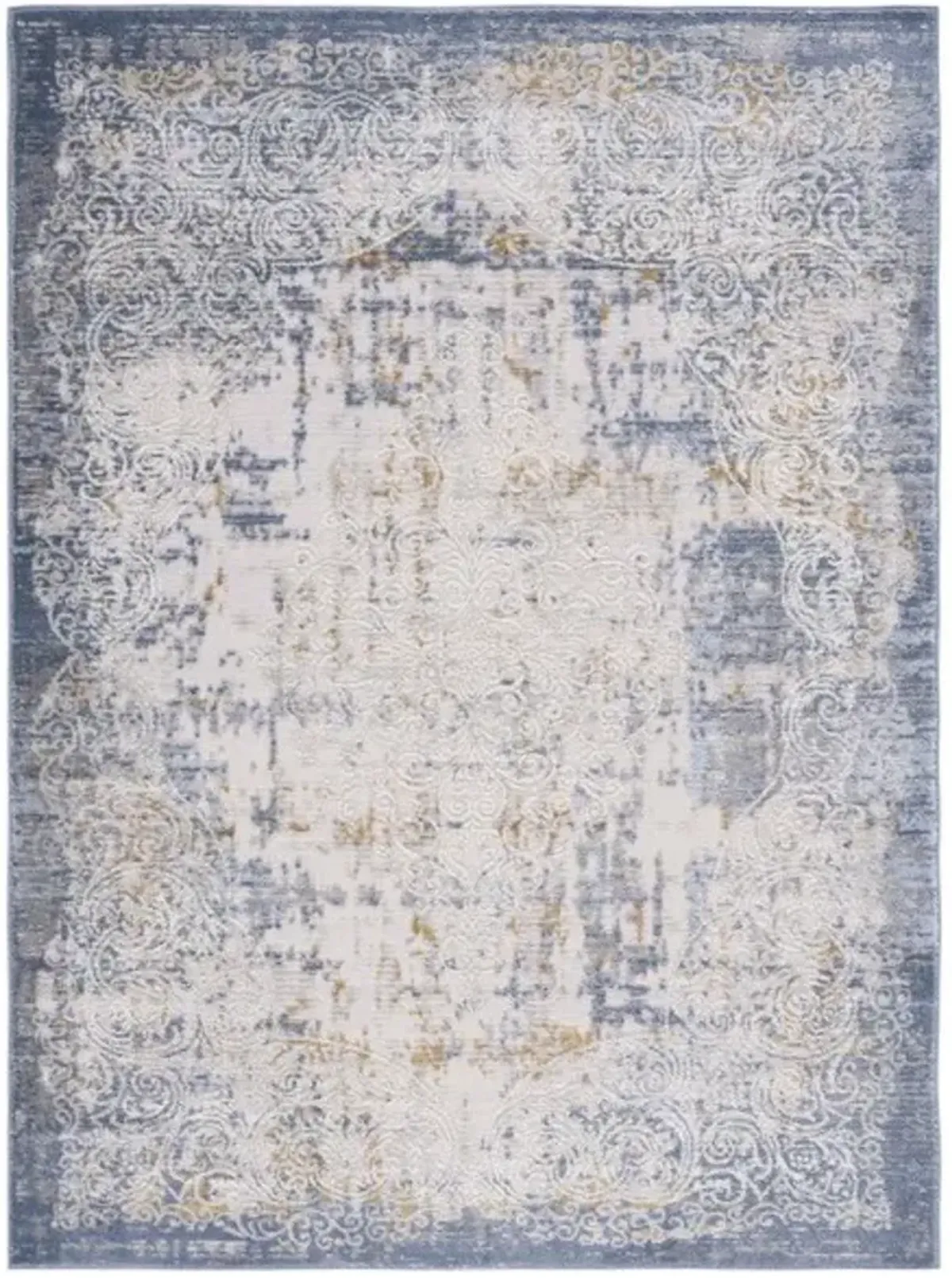 PALMA 322 Blue 8' X 10' Large Rectangle Rug