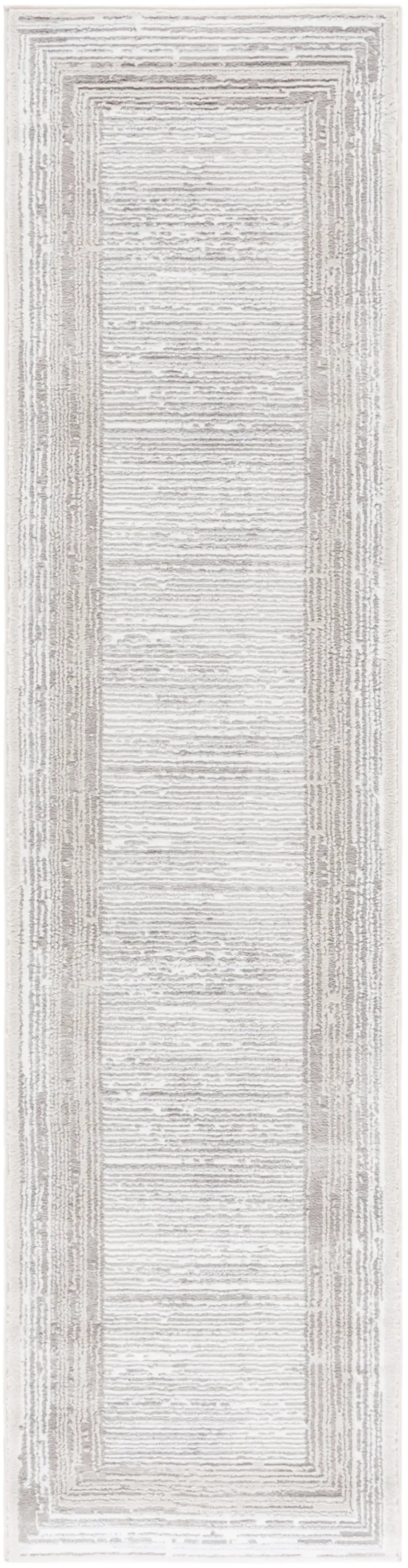 PARKER 124 TAUPE  2' x 8' Runner Rug