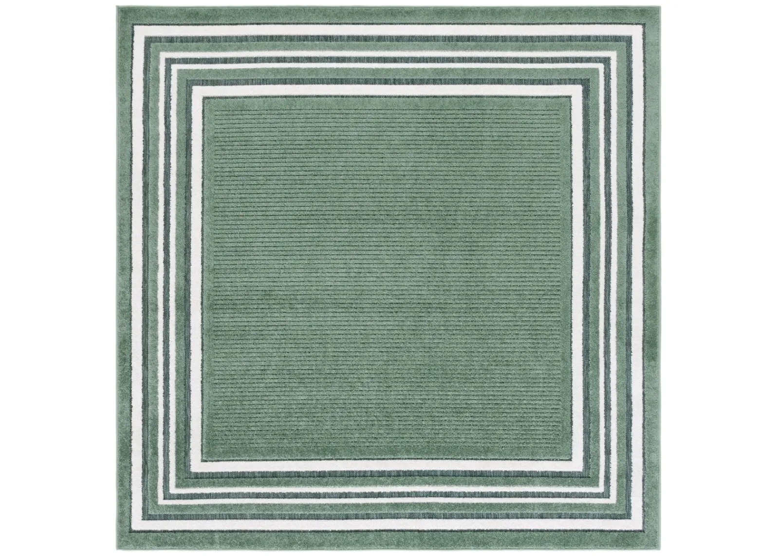 CABANA 634 GREEN  6'-7' x 6'-7' Square Square Rug