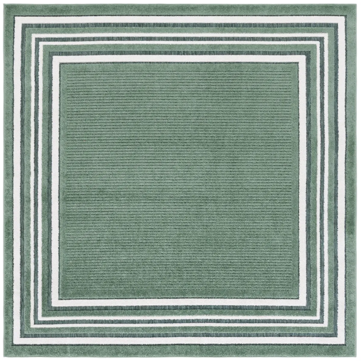 CABANA 634 GREEN  6'-7' x 6'-7' Square Square Rug