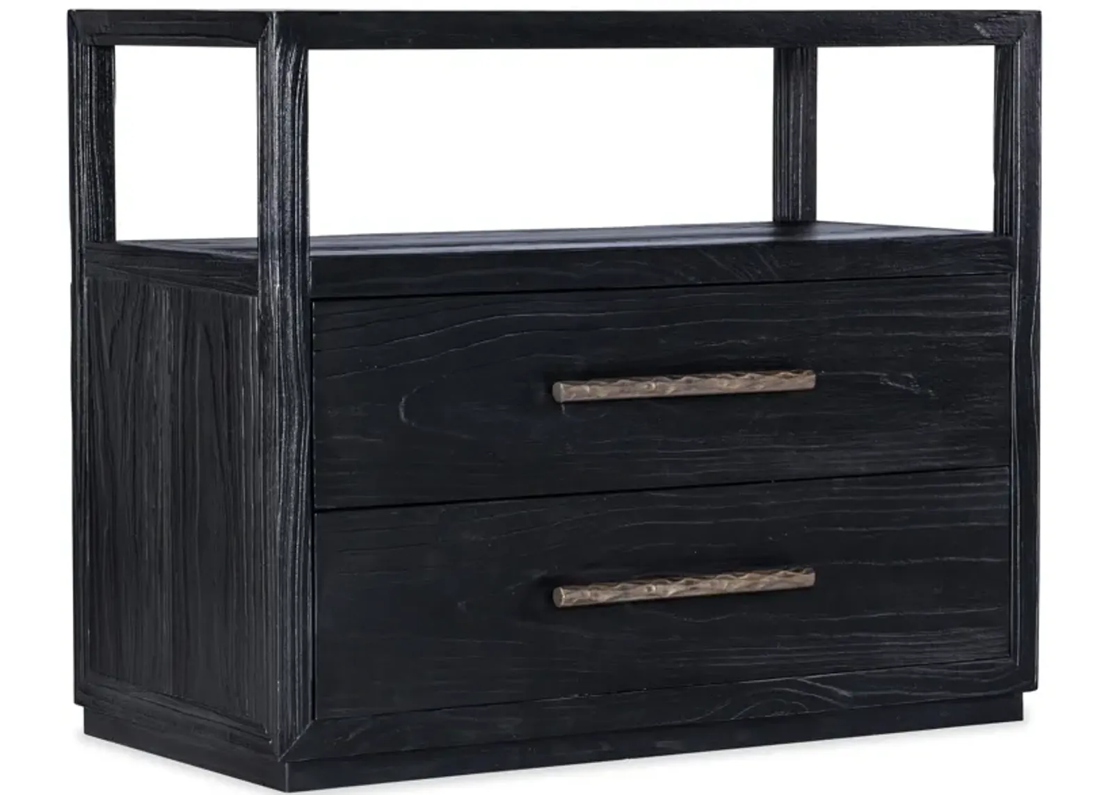 Linville Falls Shou Sugi Ban Two Drawer Nightstand