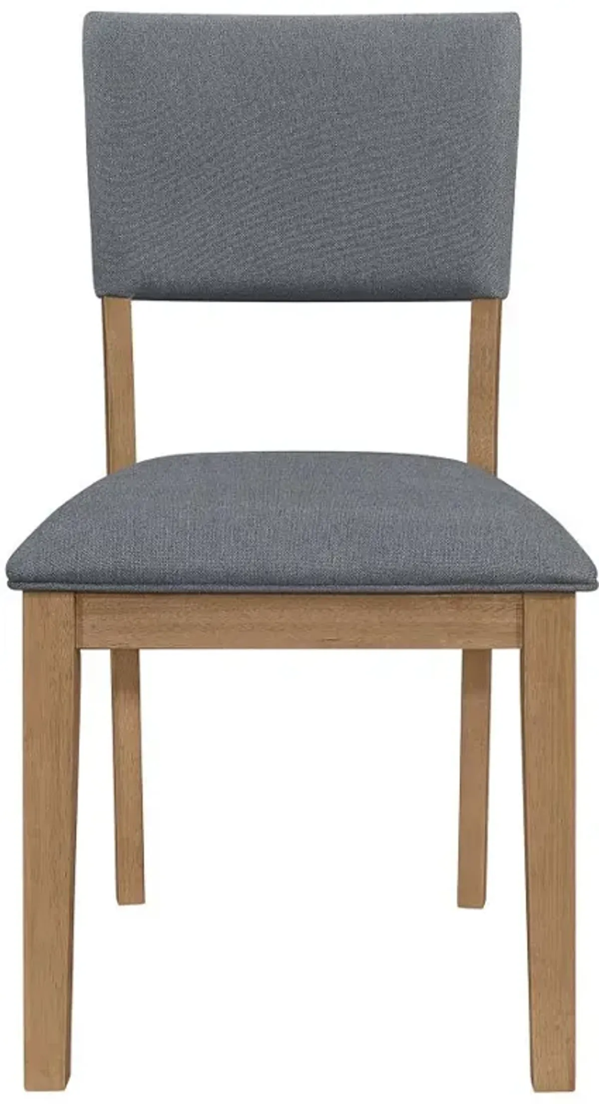 Sharon Open Back Padded Upholstered Dining Side Chair Blue and Brown (Set of 2)