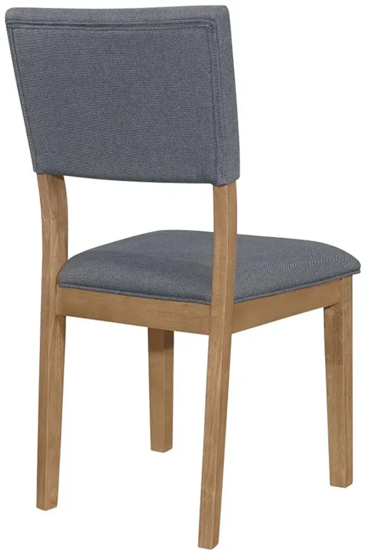 Sharon Open Back Padded Upholstered Dining Side Chair Blue and Brown (Set of 2)