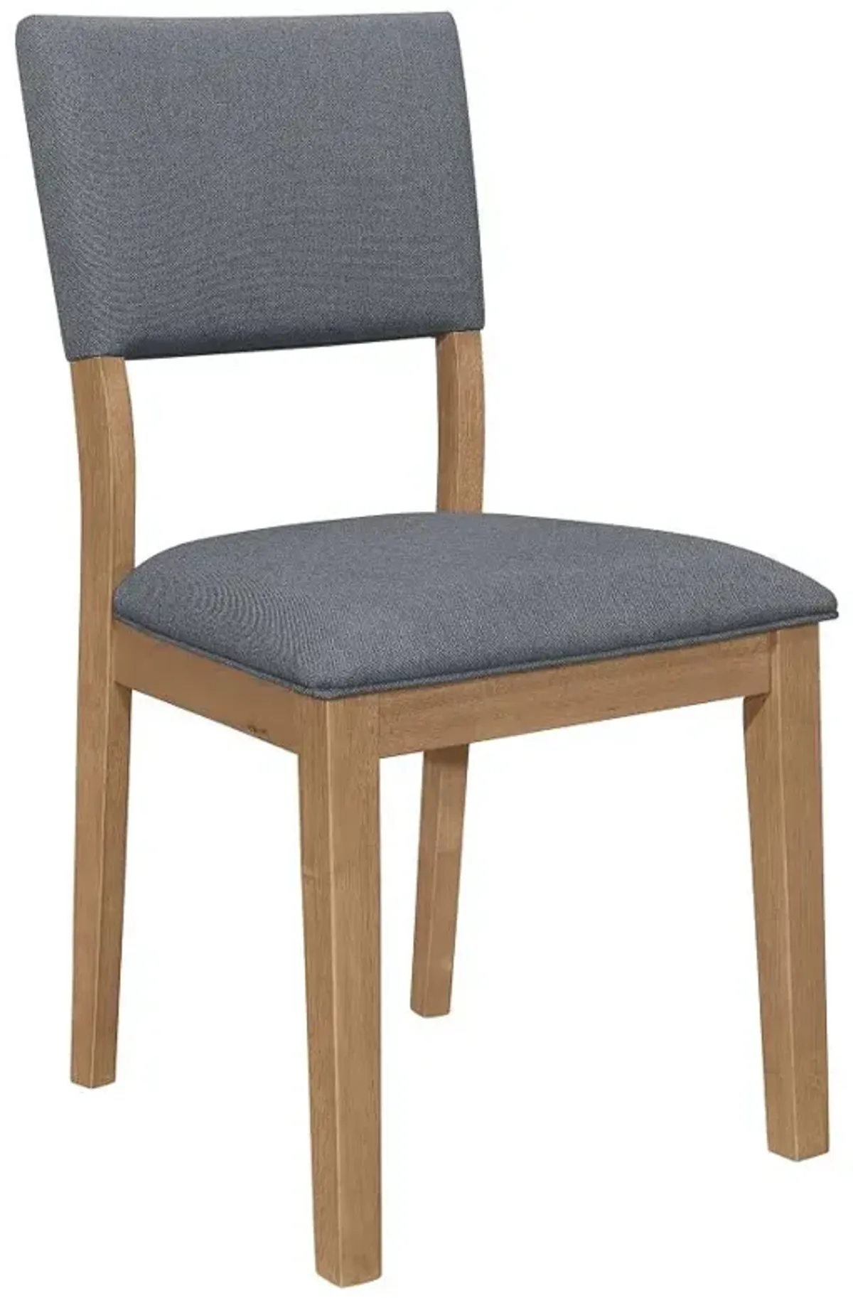 Sharon Open Back Padded Upholstered Dining Side Chair Blue and Brown (Set of 2)