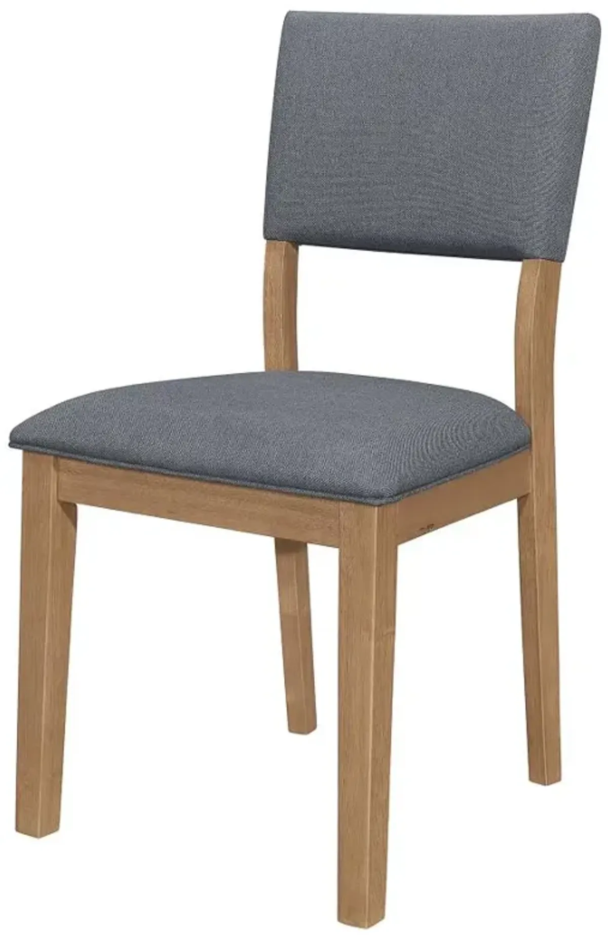 Sharon Open Back Padded Upholstered Dining Side Chair Blue and Brown (Set of 2)