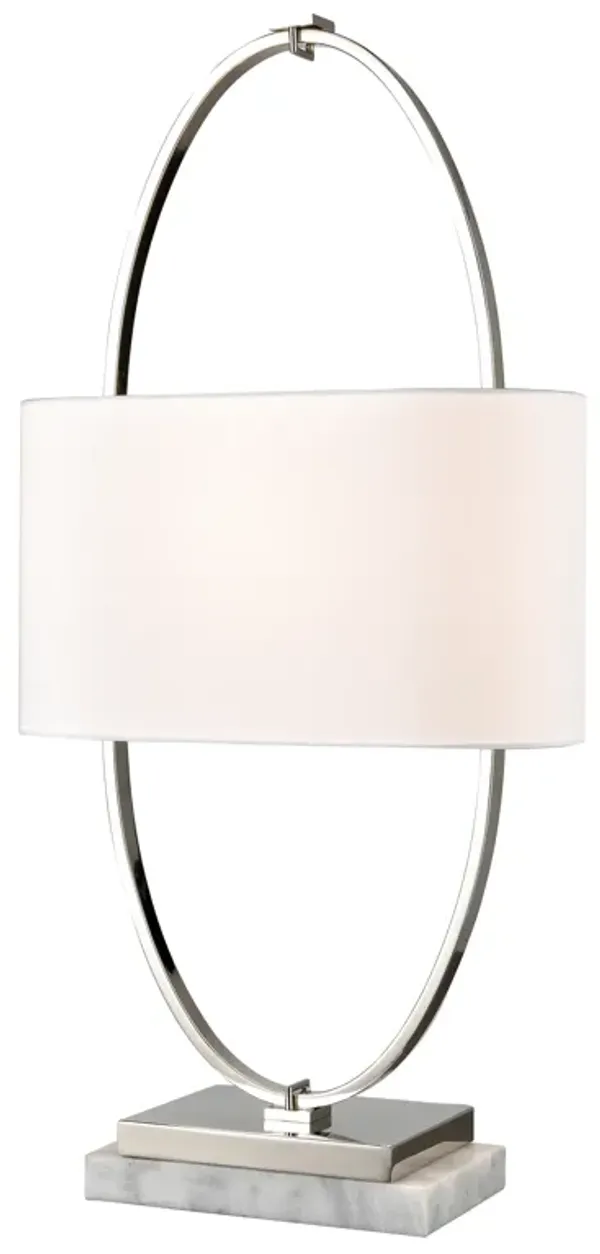 Gosforth 32" High 1-Light Table Lamp - Polished Nickel